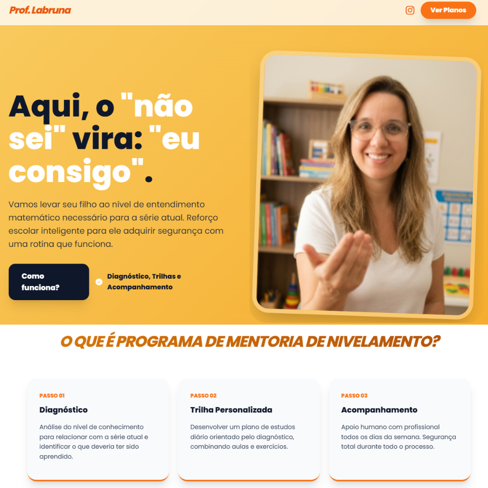 Landing page para serviços